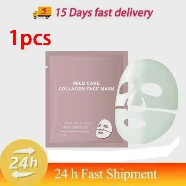 Bio Collagen Face Mask Shrink Pores Deep Hydrating Overnight Mask Moisturizing Refreshing Brightening Face Skin Care