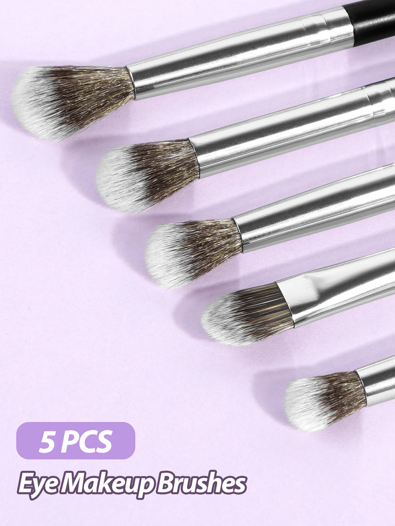 MAANGE 5PCS Detail Makeup Brushes Kit Concealer Brush Eyeshadow Soft Bristles Shader Brush Facial Cosmetic Beauty Makeup Tools