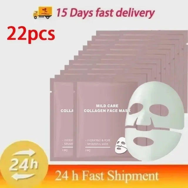 Bio Collagen Face Mask Shrink Pores Deep Hydrating Overnight Mask Moisturizing Refreshing Brightening Face Skin Care