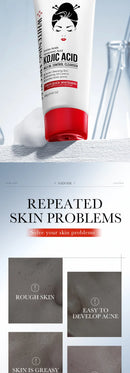 Kojic Acid Skin Care Facial Wash Mild Oil Control Deep Cleaning Moisturizing Cleansing Nonirritating Face Cleanser Face Wash