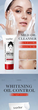 Kojic Acid Skin Care Facial Wash Mild Oil Control Deep Cleaning Moisturizing Cleansing Nonirritating Face Cleanser Face Wash