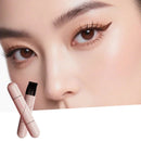 Sello delineador de ojos giratorio integrado, negro, marrón, doble punta, plantilla de ala de delineador de ojos DIY, resistente al agua, a prueba de manchas, bolígrafo líquido de ropa larga