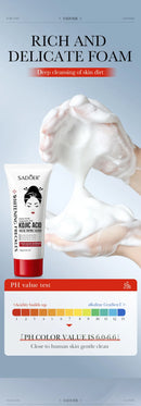 Kojic Acid Skin Care Facial Wash Mild Oil Control Deep Cleaning Moisturizing Cleansing Nonirritating Face Cleanser Face Wash